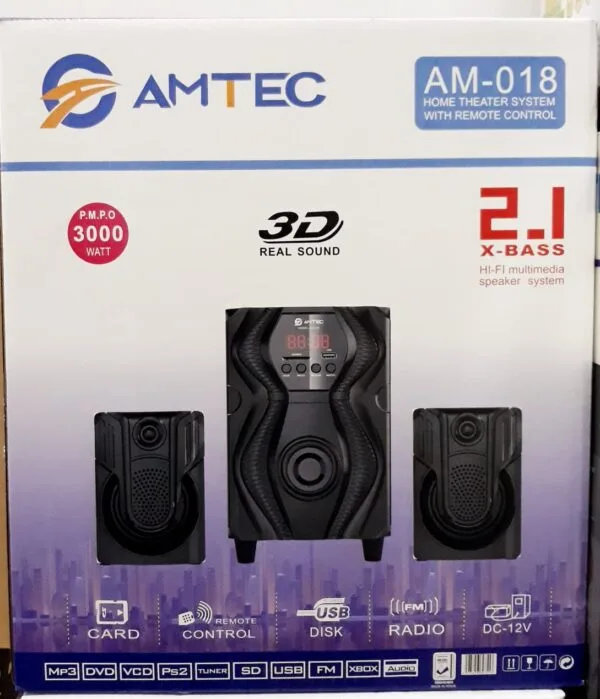 Amtec AM018-2.1ch Subwoofer Bluetooth Speaker in Nairobi Kenya