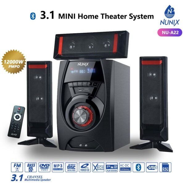 Nunix A22 12000W 3.1Ch MINI Home Theater System